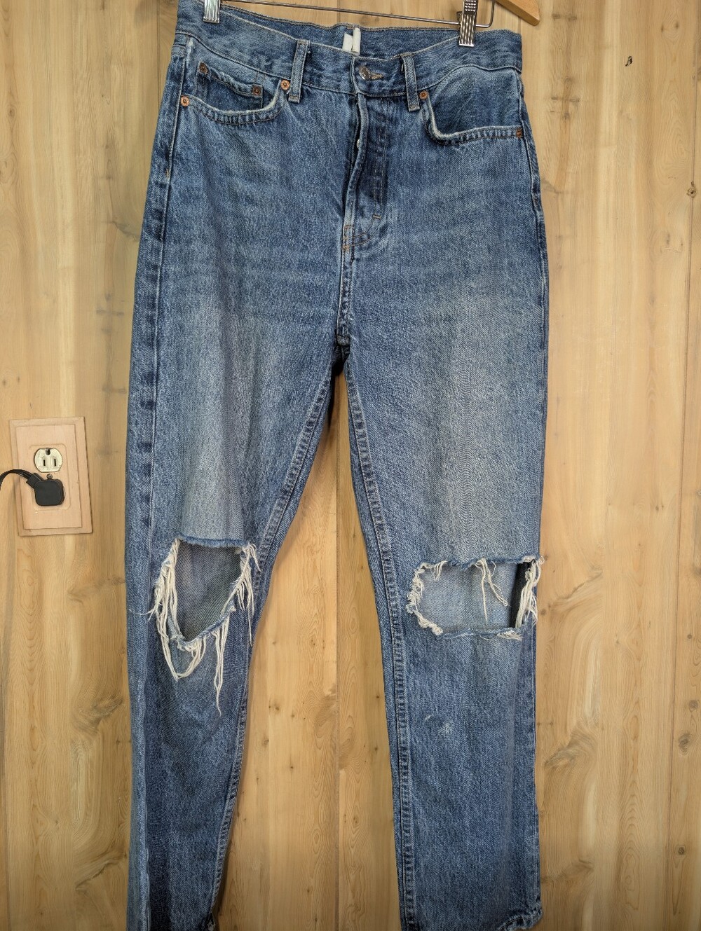 Topshop Dad Light Wash Jeans